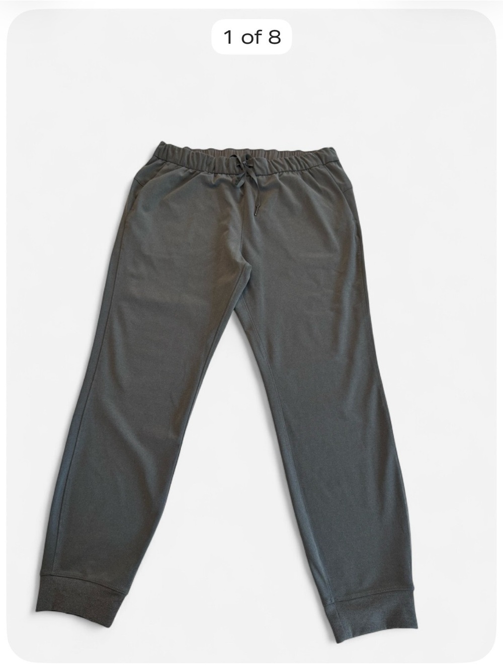 Member’s Mark Travel Joggers Women’s Large Gray Stretch Pull-On Pants